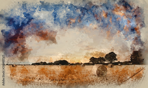 watercolor painting of Stun...