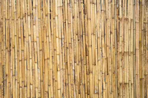 brown tone bamboo plank fence texture for background
