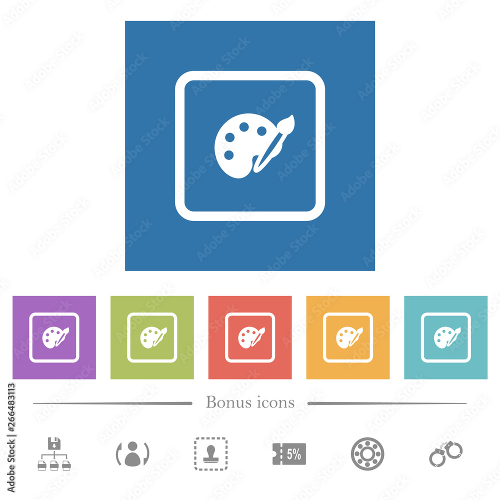 Adjust object color flat white icons in square backgrounds Adjust object color flat white icons in square backgrounds