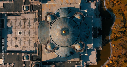 Photography Aerial view of the Federal Territory Mosque, also known as Masjid Wilayah Persek