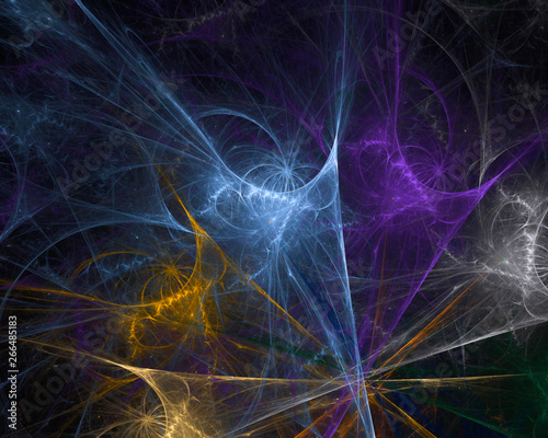  abstract digital fractal  fantasy design scientific explosion