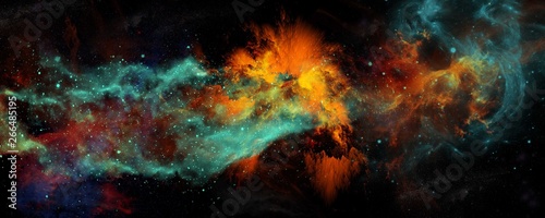 Obraz na plátne dream deep space travel background