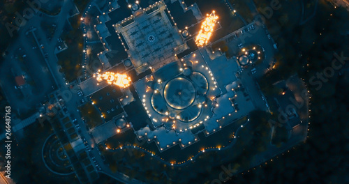 Photography Aerial view of the Federal Territory Mosque, also known as Masjid Wilayah Persek