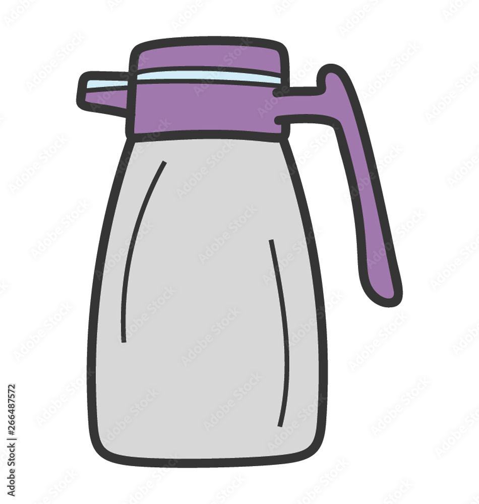 Jug icon in doodle design. Jug icon in doodle design.