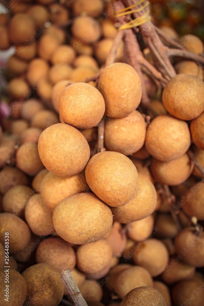 Bunch of longan at market' fruit. Bunch of longan at market' fruit.