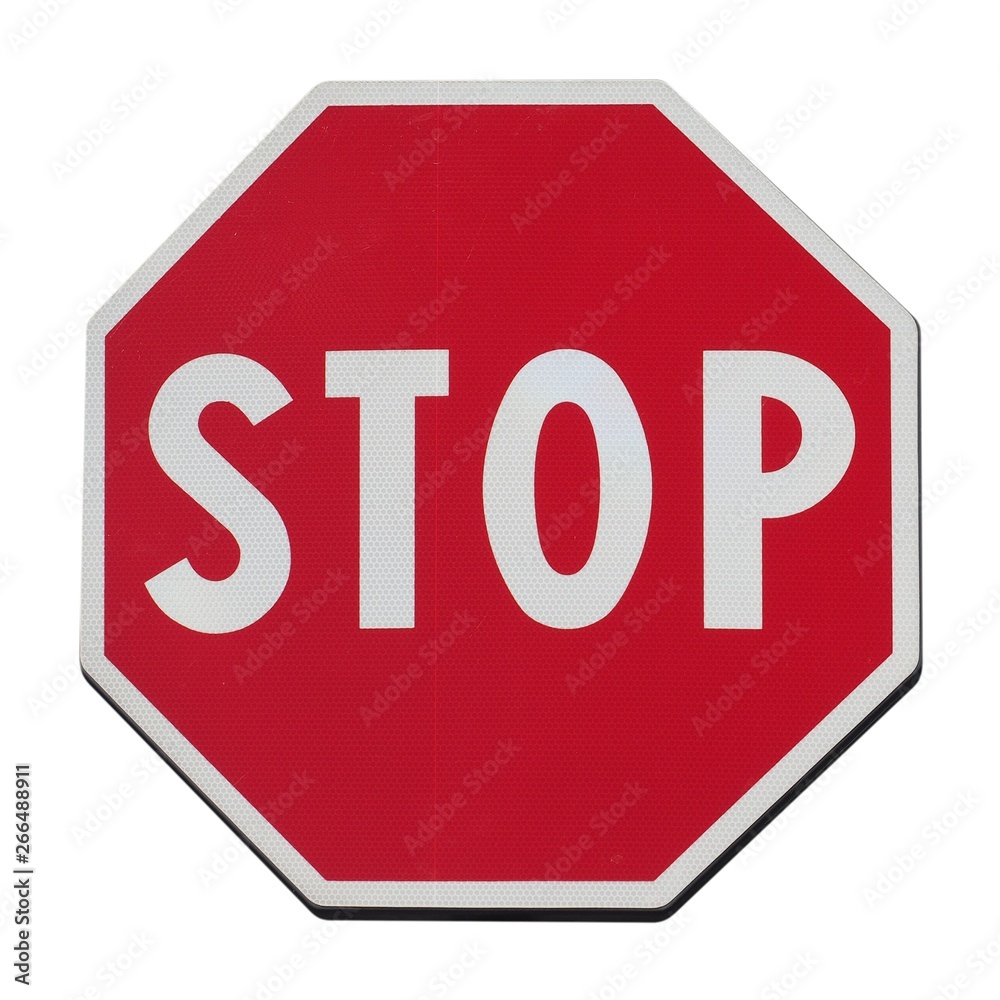 stop sign isolated over white stop sign isolated over white