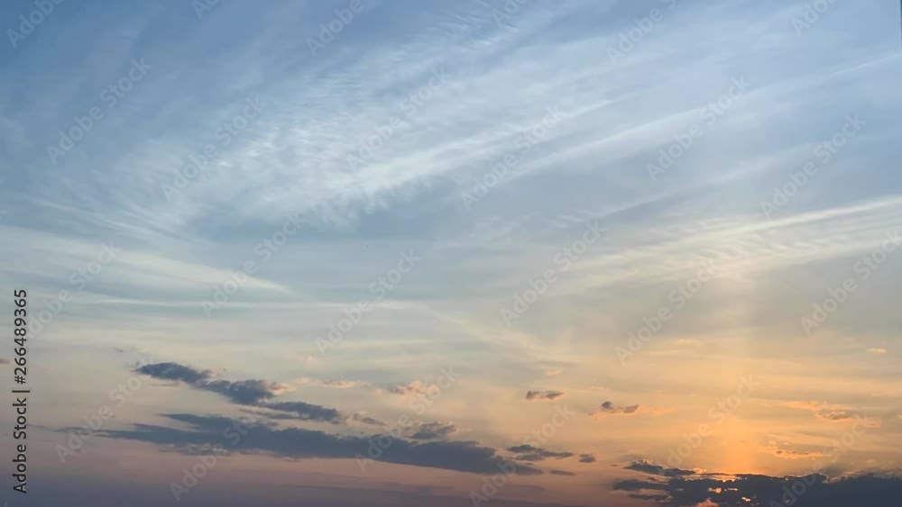 Sunrise on a beautiful blue sky.Fast motion. Time lapse. Sunrise on a beautiful blue sky.Fast motion. Time lapse.