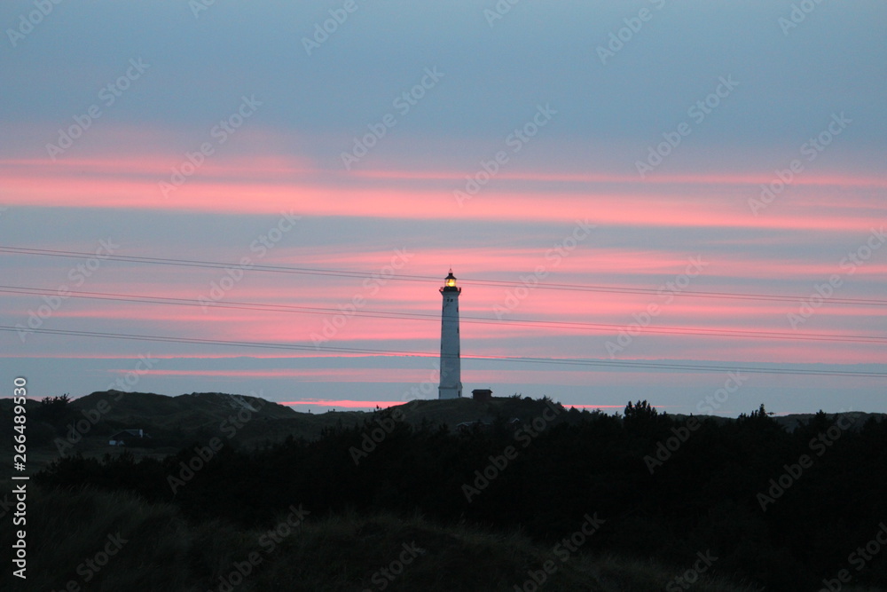 Danish Lighthouse at dusk