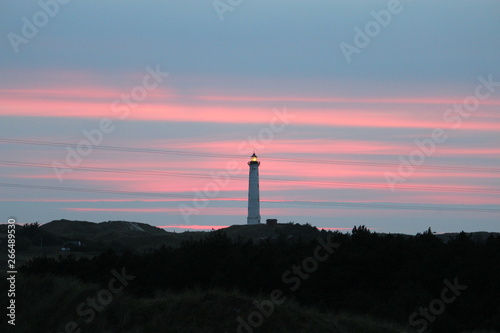 Danish Lighthouse at dusk