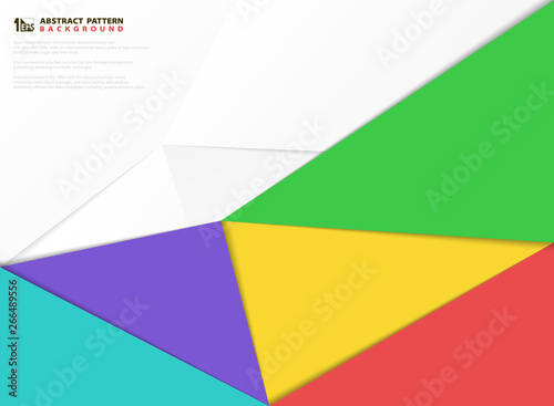 Free Download Abstract colorful paper cut pattern design elements background. illustration vector eps10 - GFXLoad