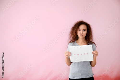 Unhappy African-American wo...