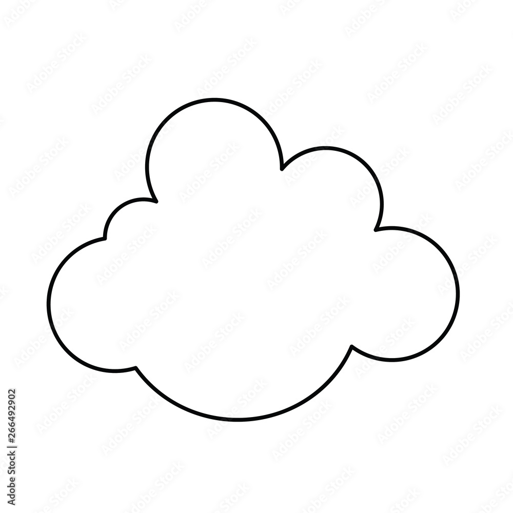 cloud line icon