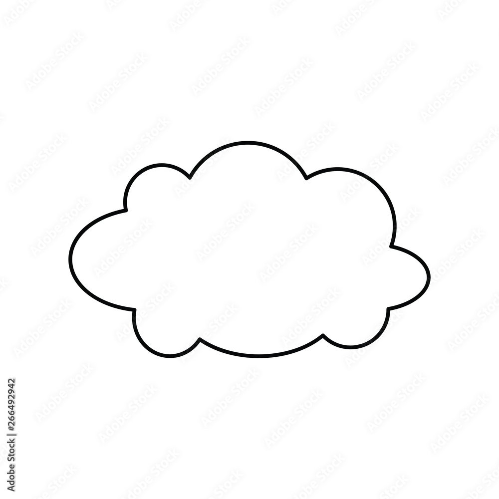 cloud line icon