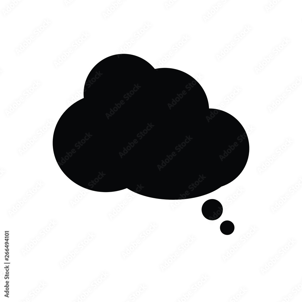 Speech bubbles black Icon vector Speech bubbles black Icon vector