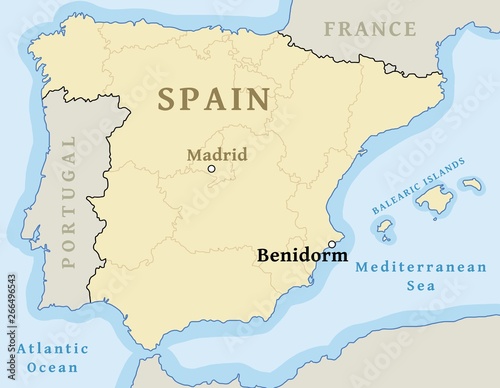 Benidorm map location