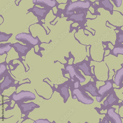 UFO urban camouflage of various shades of green and violet colors