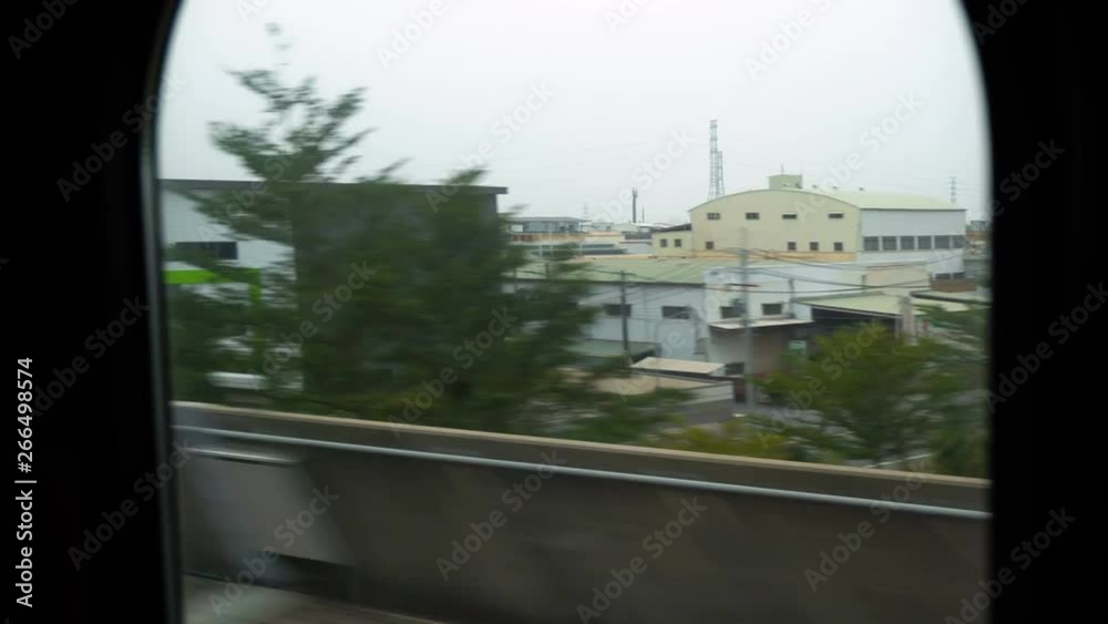View Outside Window of High Speed Train Driving at 350 km/h View Outside Window of High Speed Train Driving at 350 km/h