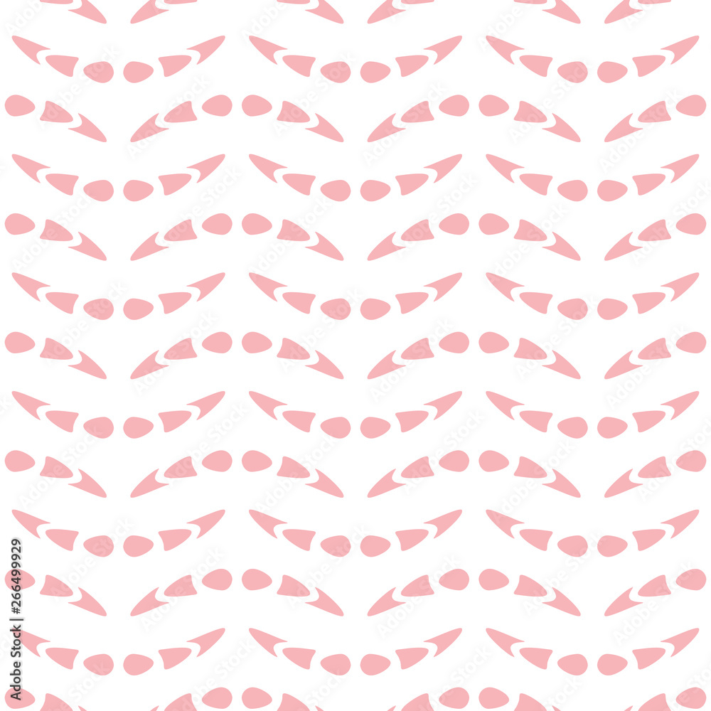 Abstract seamless pattern with wave-like elements. Vector background