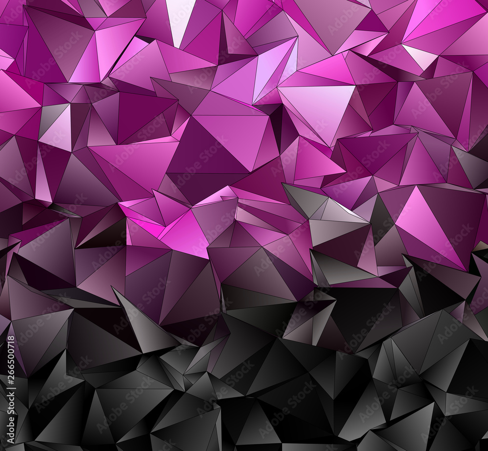 Obraz premium Abstract Low-Poly background. triangulated texture. Design 3d. Polygonal geometrical pattern. Triangular modern style