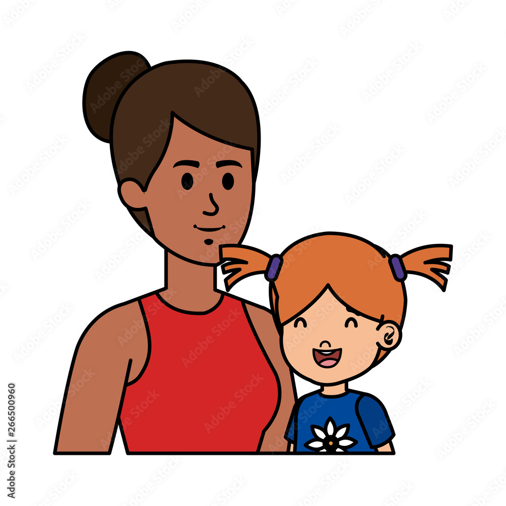 african mother with little daughter characters african mother with little daughter characters