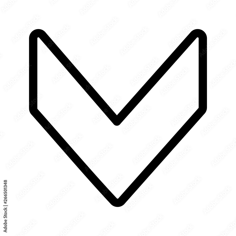 Down Direction Arrow Icon For Your Project