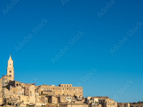 Strip of Matera cityscape