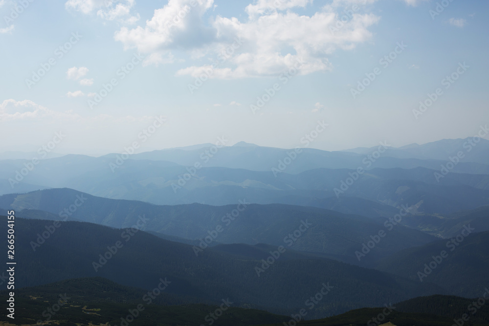  Silhouettes of the mountains