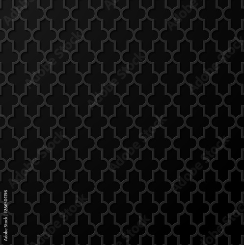 Wallpaper Mural Black background with abstract islamic ornament for Ramadan holiday design. Torontodigital.ca