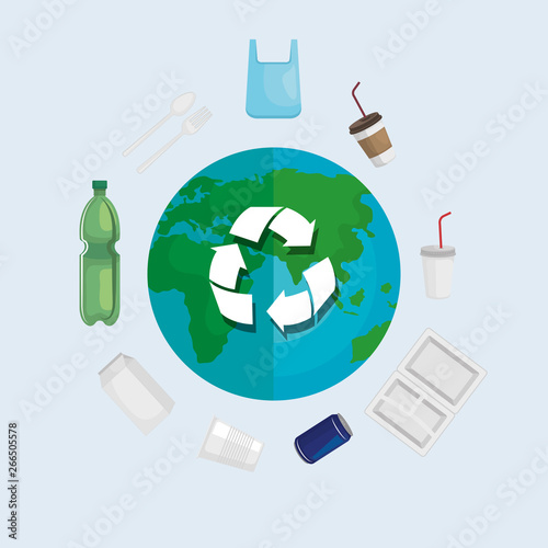 ecology recycle of toxic plastics around the world