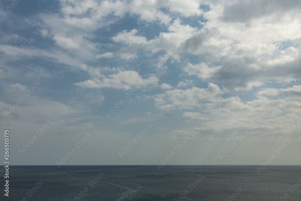 calm on the Black Sea with clouds