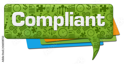 Compliant Business Symbols Green Colorful Comment Symbol 