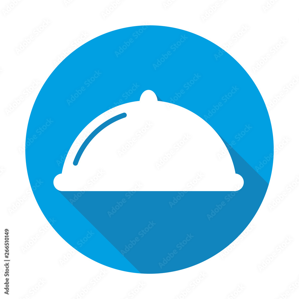 Lunch vector blue icon in modern flat style isolated. Lunch can support is good for your web design. Lunch vector blue icon in modern flat style isolated. Lunch can support is good for your web design.