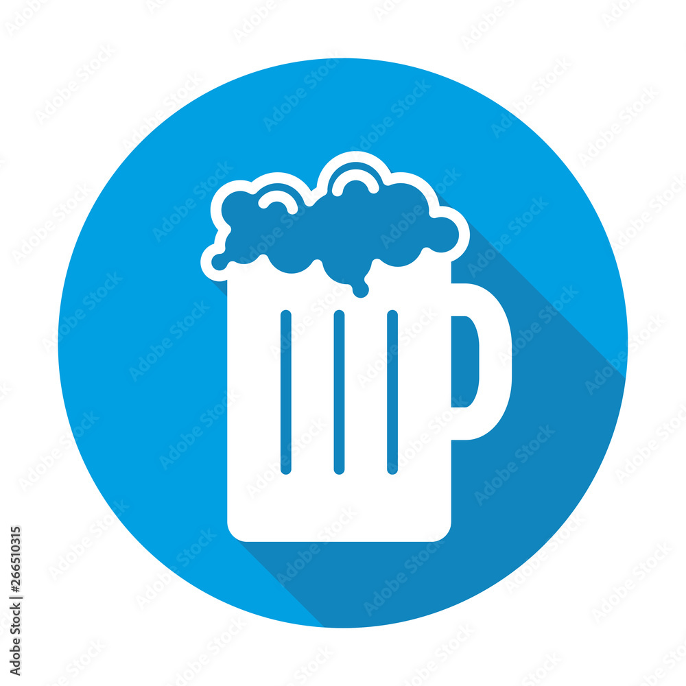Beer vector blue icon in modern flat style isolated. Beer can support is good for your web design. Beer vector blue icon in modern flat style isolated. Beer can support is good for your web design.
