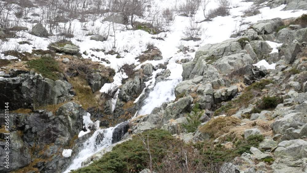 River Restonica along the path to the Lac de Melo in Restonica Valley at winter, Corte, Haute-Corse, Corsica, France, Europe River Restonica along the path to the Lac de Melo in Restonica Valley at winter, Corte, Haute-Corse, Corsica, France, Europe