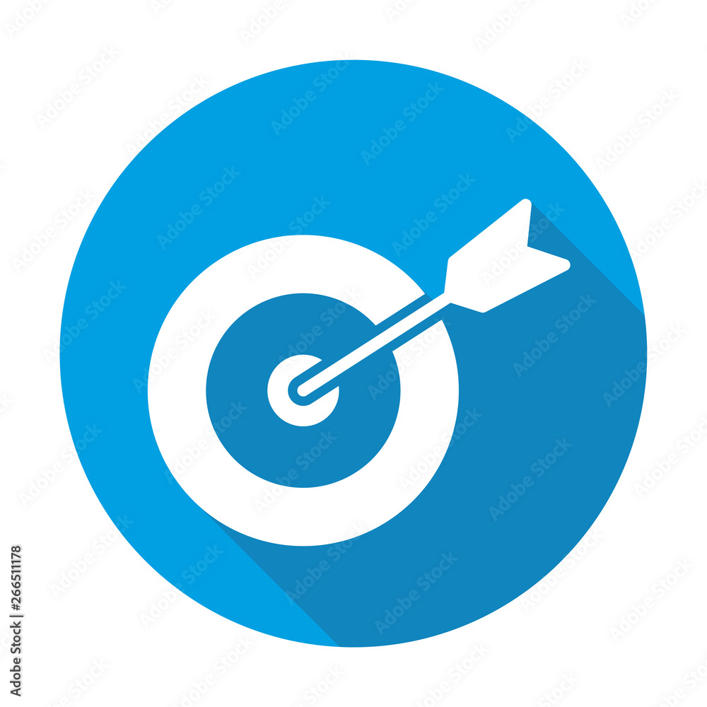 Target vector blue icon in modern flat style isolated. Target can support is good for your web design. Target vector blue icon in modern flat style isolated. Target can support is good for your web design.