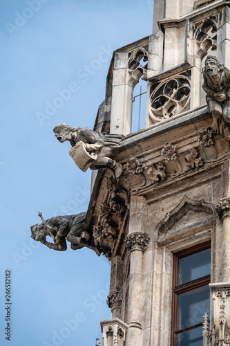 The monsters sculpture on the new town hall, Munich