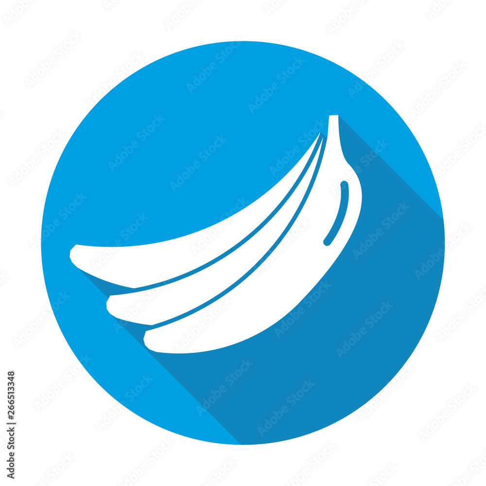 Banana vector blue icon in modern flat style isolated. Banana can support is good for your web design. Banana vector blue icon in modern flat style isolated. Banana can support is good for your web design.