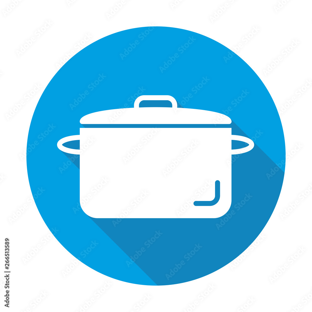 Pot vector blue icon in modern flat style isolated. Pot can support is good for your web design. Pot vector blue icon in modern flat style isolated. Pot can support is good for your web design.
