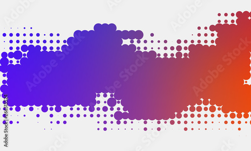 Gradient halftone dots background.