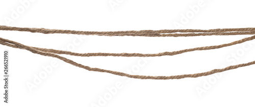 Rope isolated on white background texture, with clipping path 