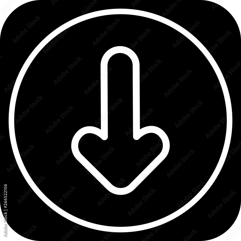 Down Direction Arrow Icon For Your Project Down Direction Arrow Icon For Your Project