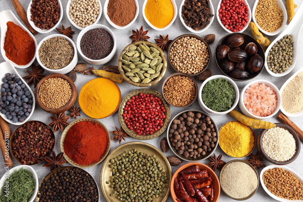 Spices and herbs. Spices and herbs.