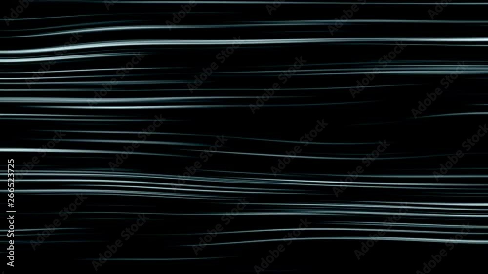 Aerodynamic waves move on a black background.
