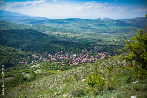 View of village from the top of a hill © Luybina