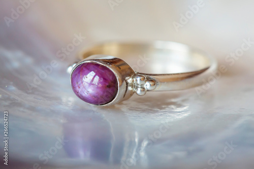 Beautiful silver ring with ...