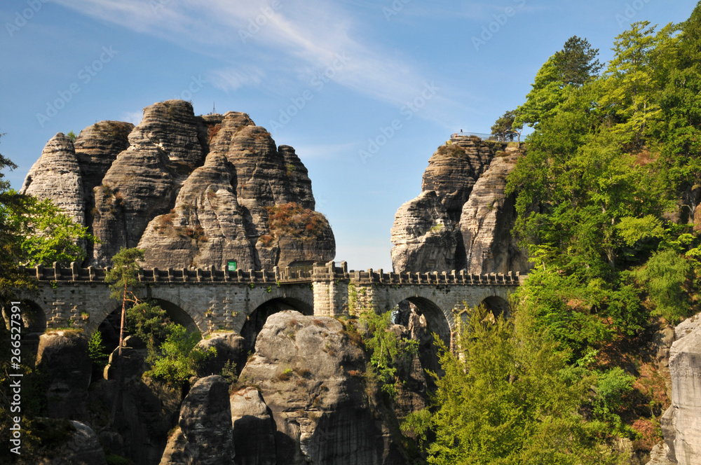 Die Basteibrücke in der Sächsischen Schweiz
