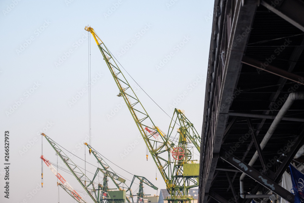 shipyard crane at Port of Kobe