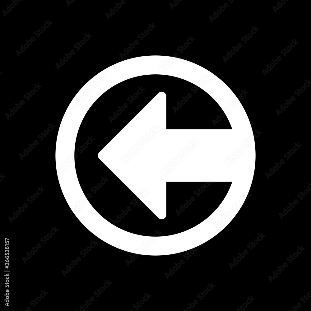 Left Direction Arrow Icon For Your Project