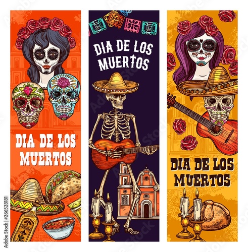 Dia de Muertos Mexican holiday calavera skull