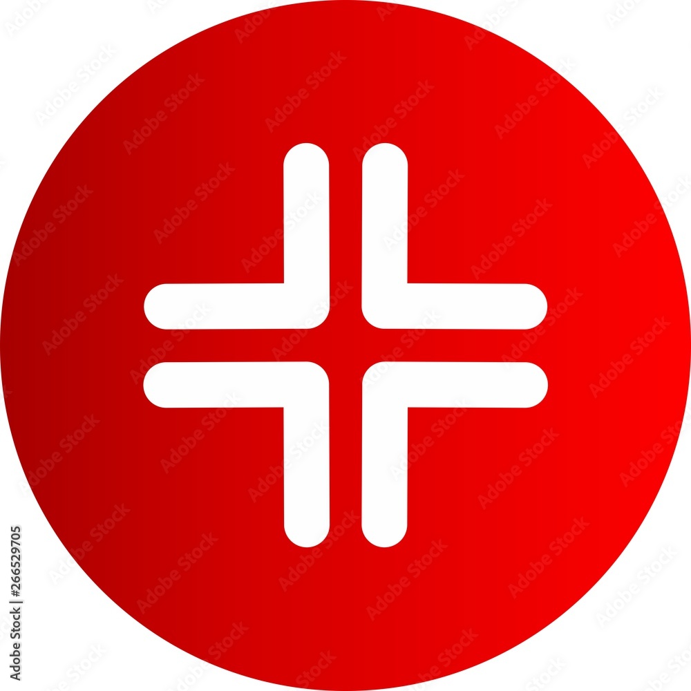 Obraz premium Complex Direction Arrow Icon For Your Project